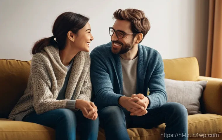 감정 해독을 위한 친구와의 솔직한 대화 - **Prompt 1: Deep Connection and Empathetic Listening**
    "A cozy, warm-lit living room where two a...