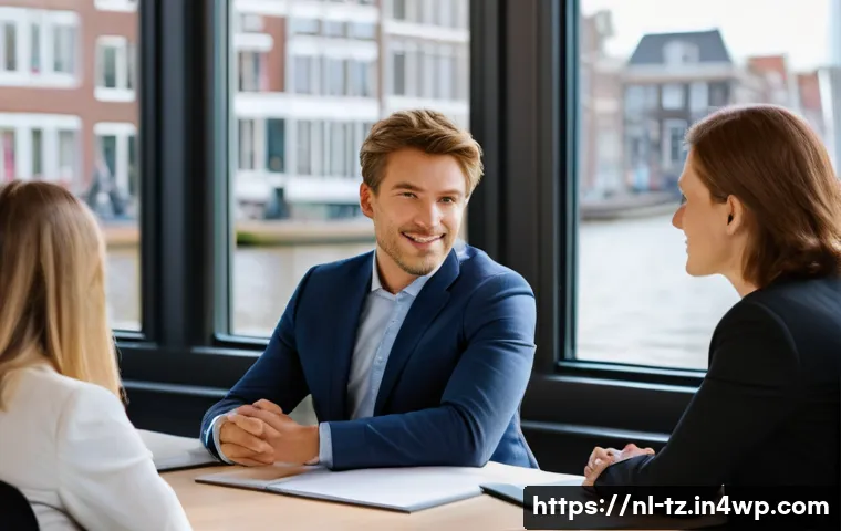 감정 해독의 통합적 접근법 - A professional business meeting scene in a modern Dutch office, showing diverse colleagues of variou...