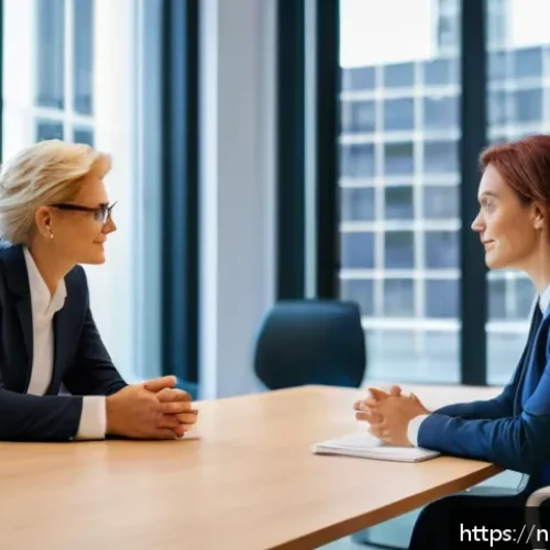 Home 17 감정 해독과 자아 표현의 중요성 - A serene Dutch office setting with diverse professionals engaging in an open team meeting focused on...