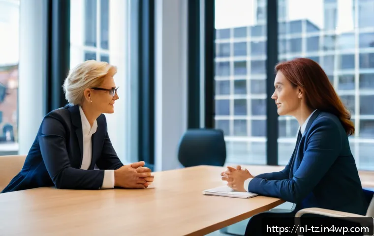 감정 해독과 자아 표현의 중요성 - A serene Dutch office setting with diverse professionals engaging in an open team meeting focused on...